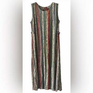 Vintage Sag Harbor Sleeveless Rayon Dress 90s Size L